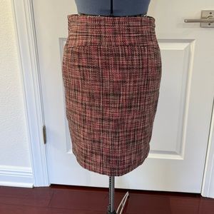 The Limited Pink Tweed Pencil Skirt